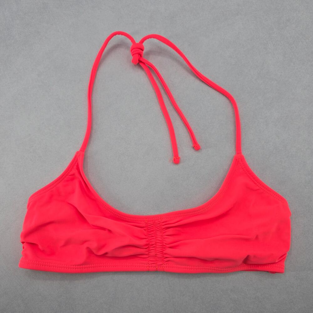No Boundaries Orange Tie Bra‎ Beach Bikini Bralette Swim Top S Small